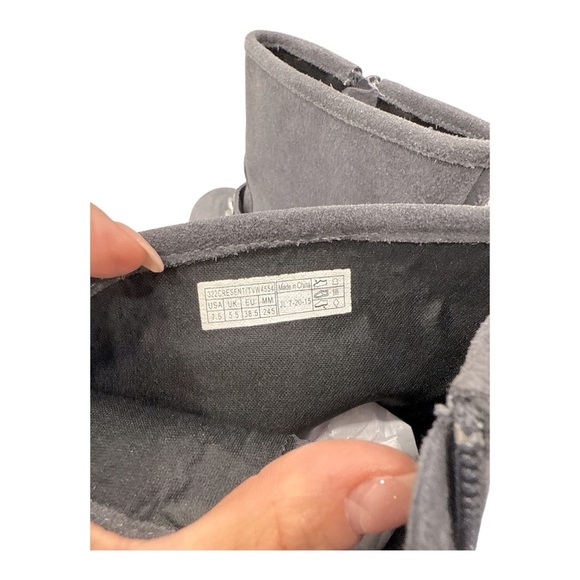 Vionic Crescent Gray Suede Moto Ankle Boots Size 7.5 - Picture 9 of 14